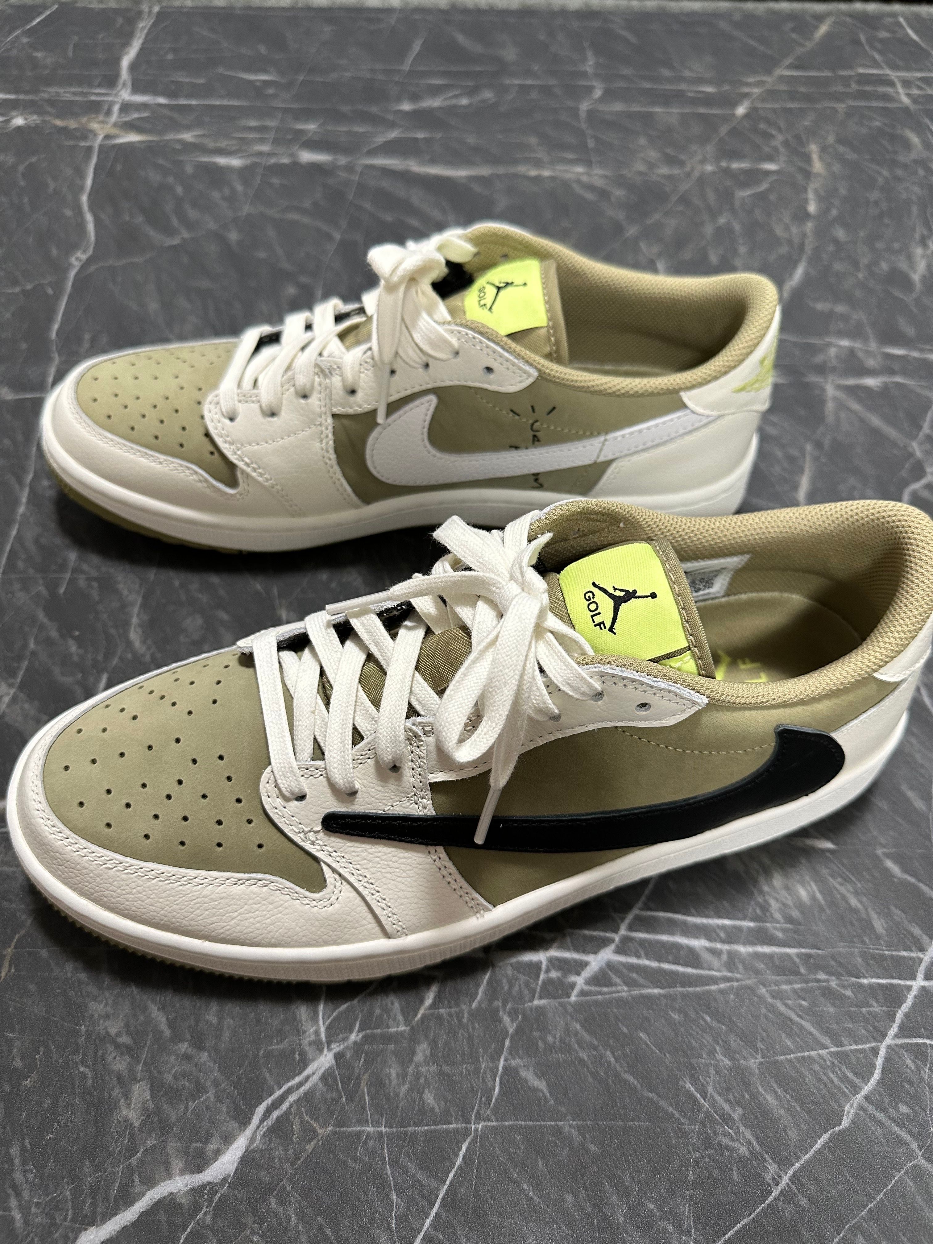 Travis Scott × Nike Air Jordan 1 Low Golf NRG "Neutral Olive"