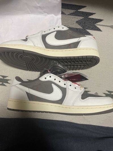 Travis Scott × Nike Air Jordan 1 Low OG SP "Reverse Mocha/Sail and Ridgerock"