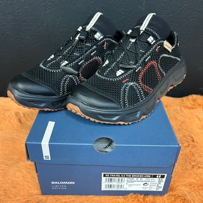 The Broken Arm × Salomon RX Travel 6.0 "Black/Bleached Sand/High Risk Red"