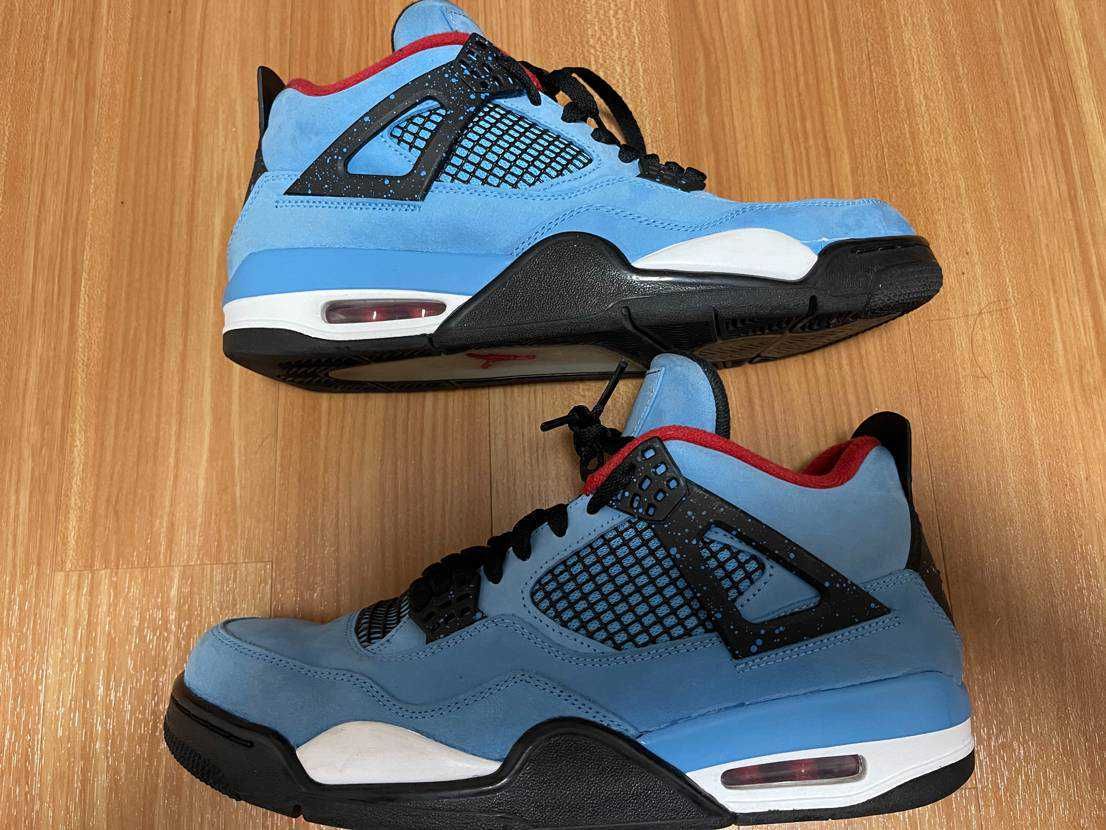 Travis Scott × Nike Air Jordan 4 Retro Cactus Jack "University Blue"