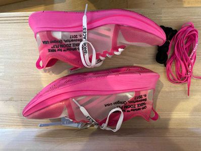 Off-White × Nike Zoom Fly "Pink"