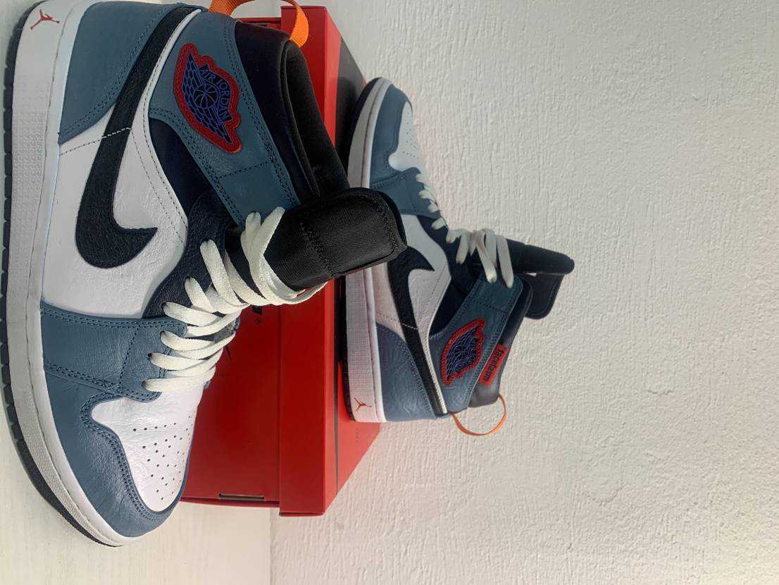 FACETASM × Nike Air Jordan 1 Mid "White/Navy"