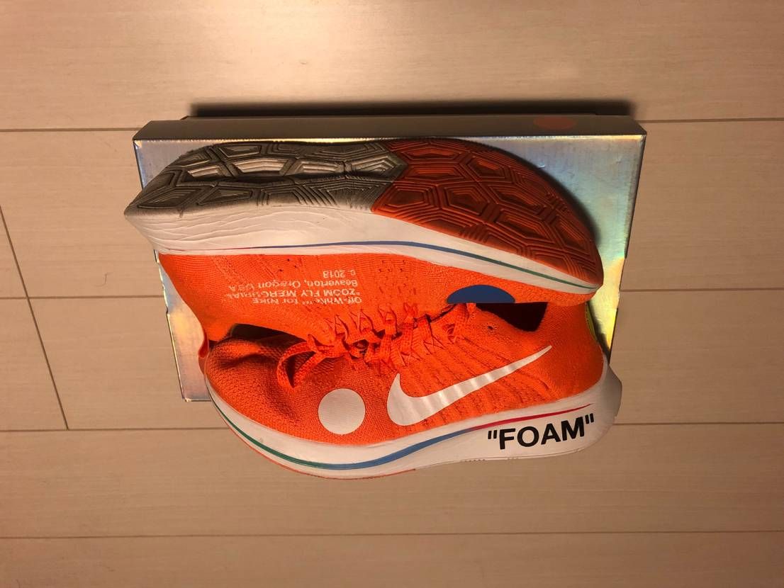Off-White × Nike Zoom Fly Mercurial Flyknit "Total Orange/White/Volt"