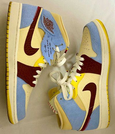 MAISON CHATEAU ROUGE × NIKE AIR JORDAN 1 MID SE "WHITE/LIGHT BLUE"