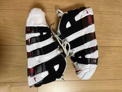 NIKE AIR MORE UPTEMPO "WHITE/BLACK/UNIVERSITY RED"(2020)