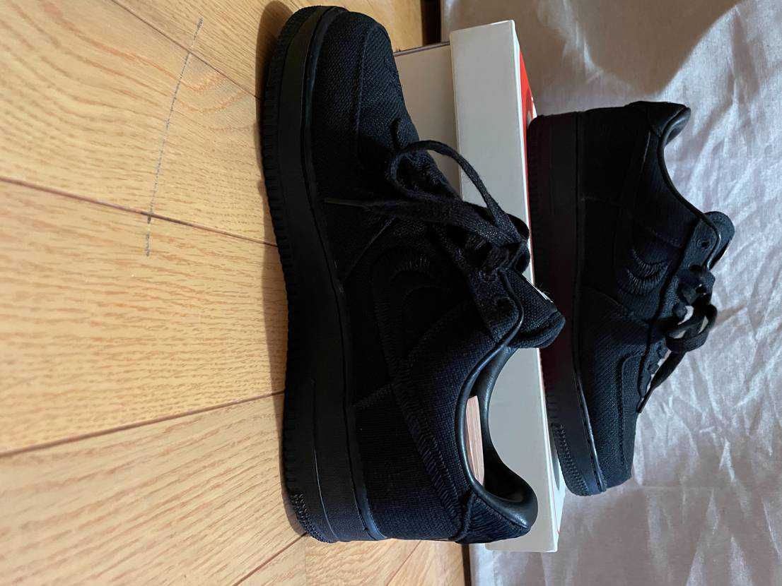 Stussy × Nike Air Force 1 Low "Triple Black"