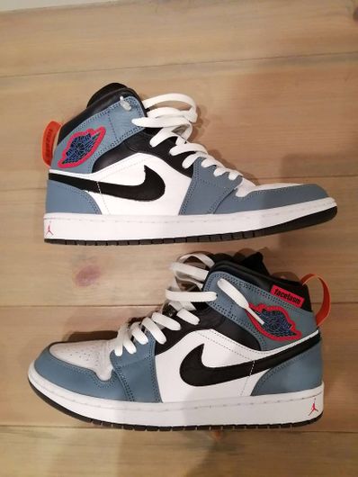 FACETASM × Nike Air Jordan 1 Mid "White/Navy"