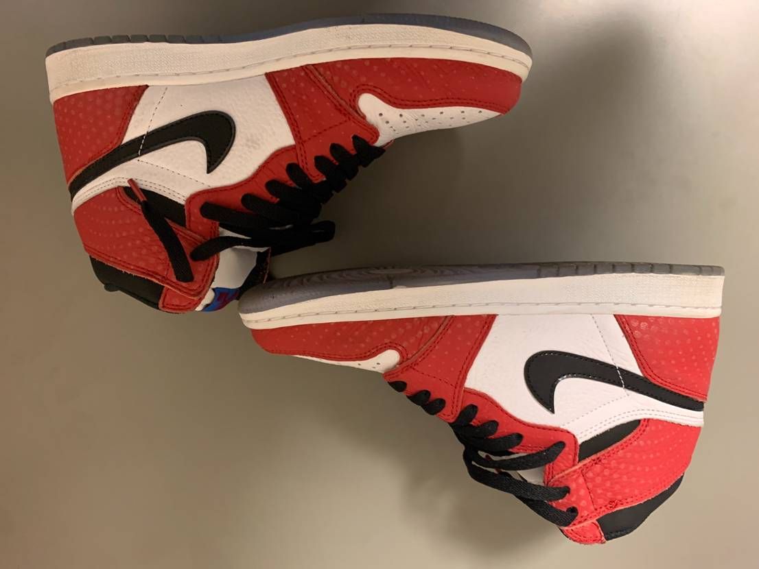 Spiderman × Nike Air Jordan 1 Origin Story "Gym Red/White/Photo Blue/Black"