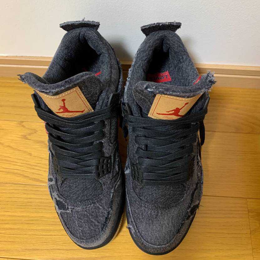Nike × Levi's Air Jordan 4 "Black Denim" (Tag: LEVIS®)