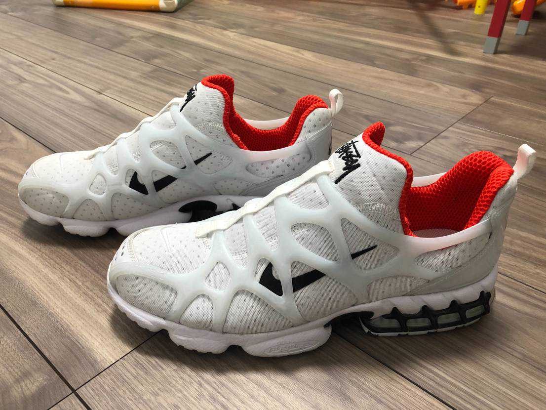 Stussy × Nike Air Zoom Kukini "White/Red"