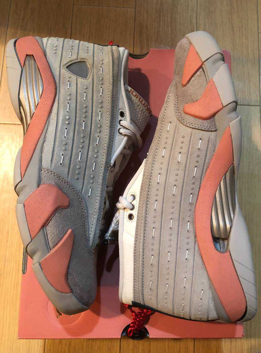 Clot × Nike Air Jordan 14 Low "Brown"