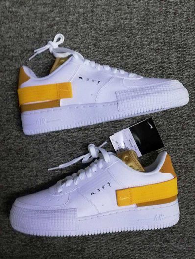 NIKE AIR FORCE 1 TYPE WHITE GOLD