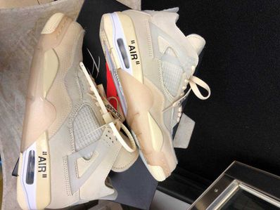 Off-White × Nike Women's Air Jordan 4 SP "Sail"