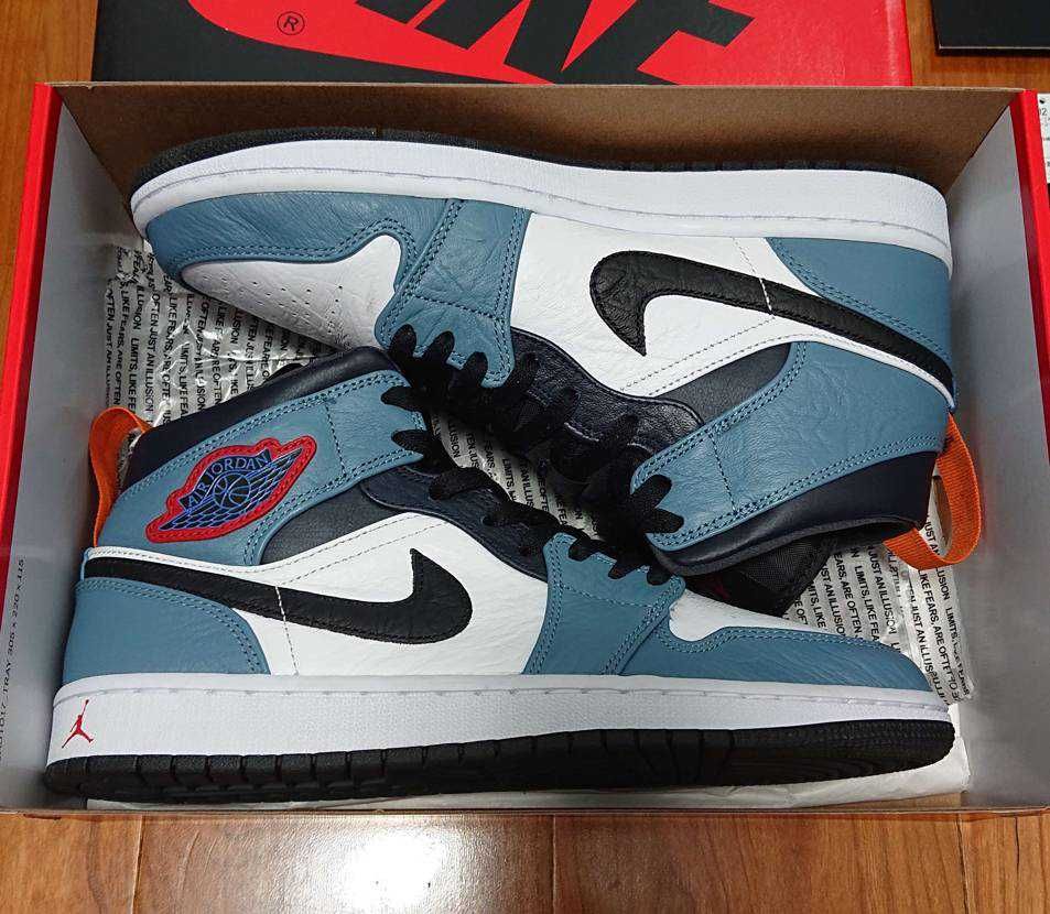 FACETASM × Nike Air Jordan 1 Mid "White/Navy"