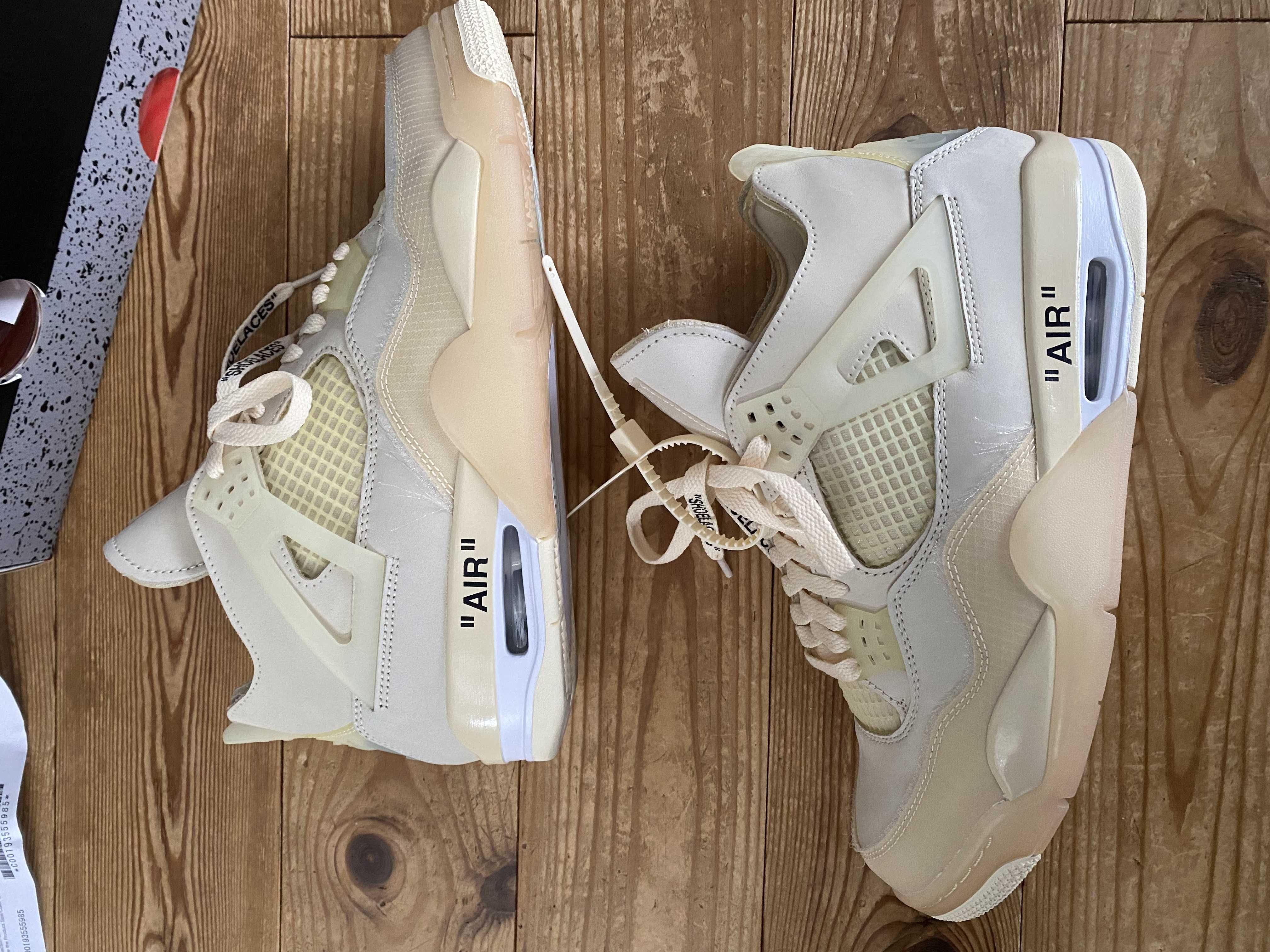 Off-White × Nike Women's Air Jordan 4 SP "Sail"