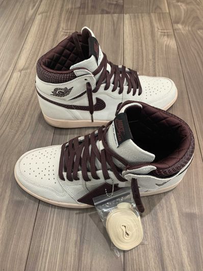A Ma Maniere × Nike Air Jordan 1 Retro High OG "Sail and Burgundy"
