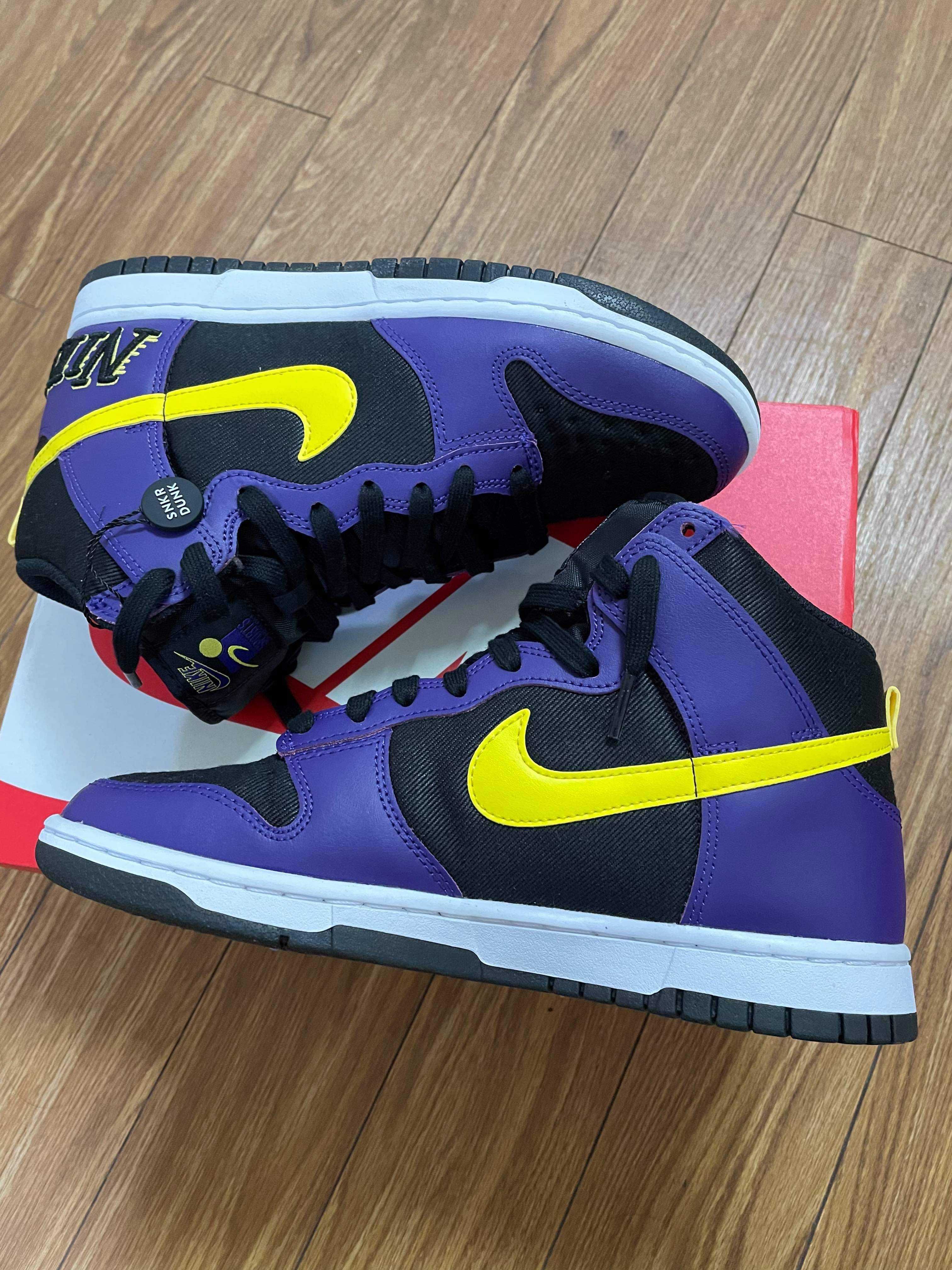 Nike Dunk High EMB "Lakers"