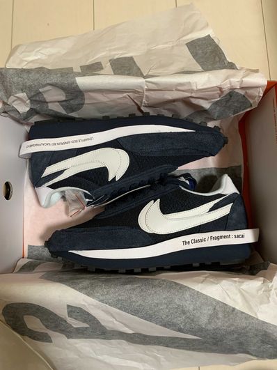 Fragment × sacai × Nike LD Waffle "Blackended Blue"