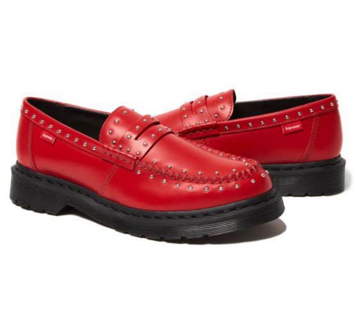 Supreme × Dr.Martens Studded Penton Loafer "Red" 25SS Week 13