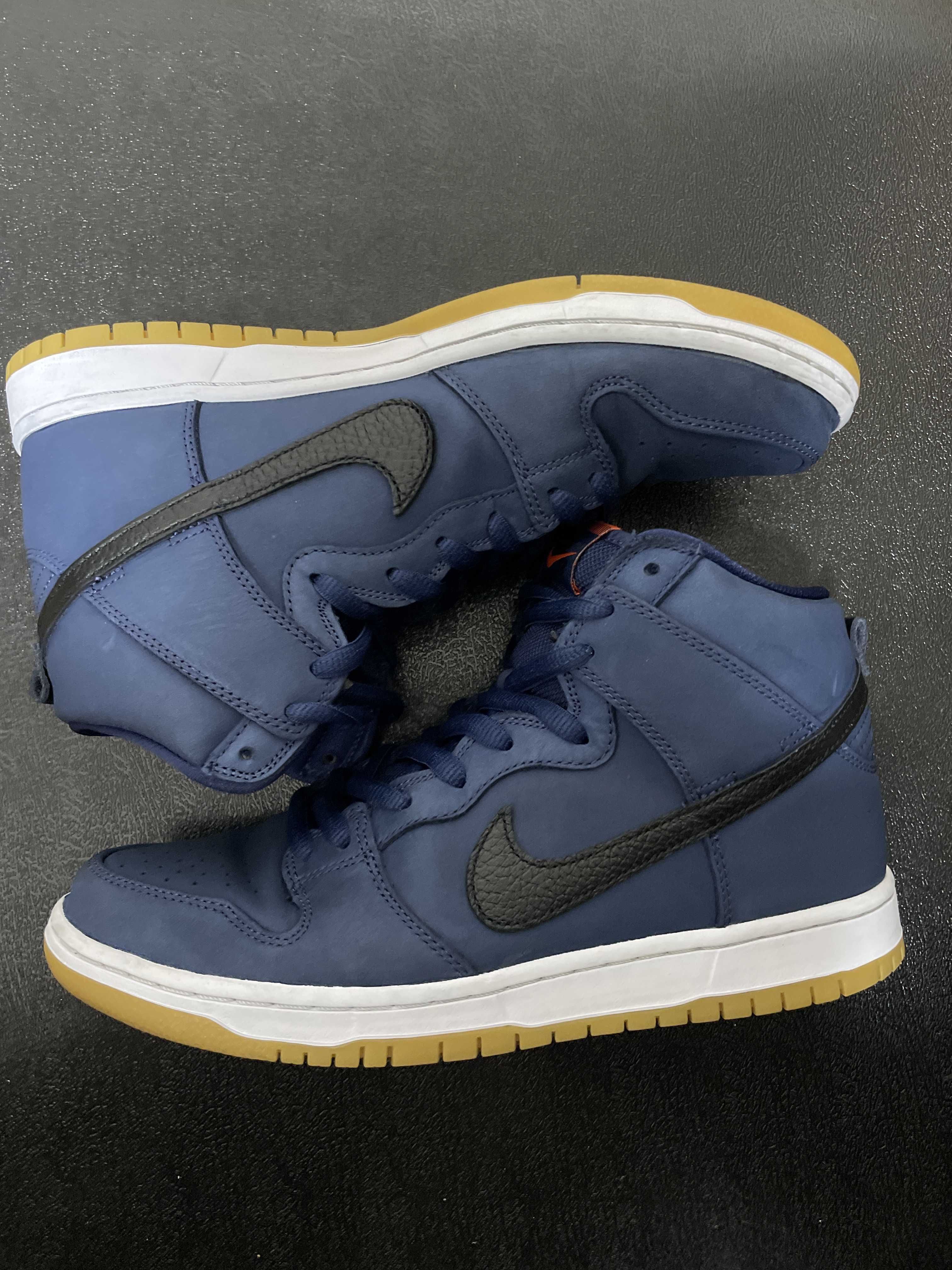Nike SB Dunk High Orange Label "Obsidian/Black Light Gum Brown"