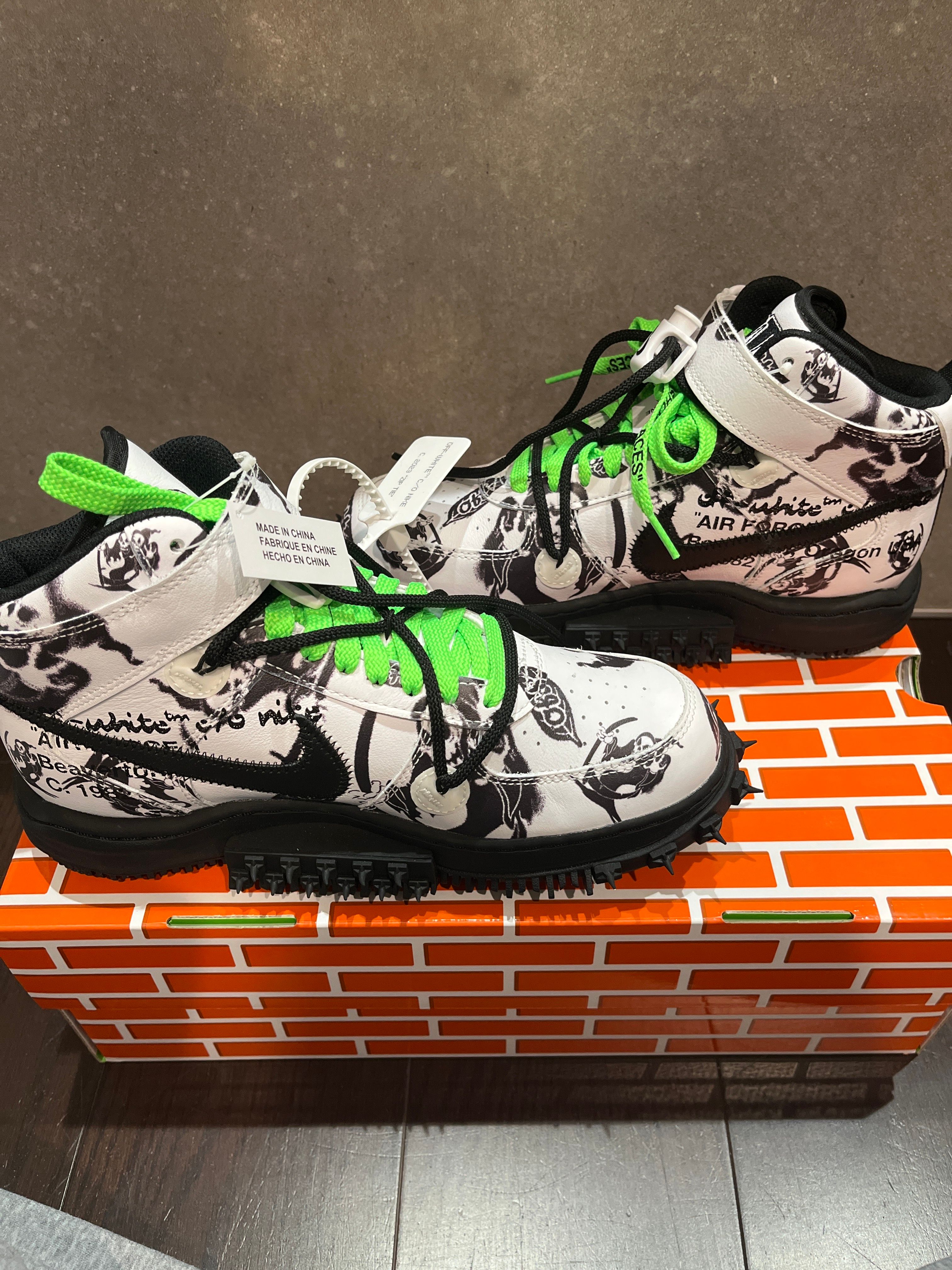 Off-White × Nike Air Force 1 Mid "Grim Reaper"