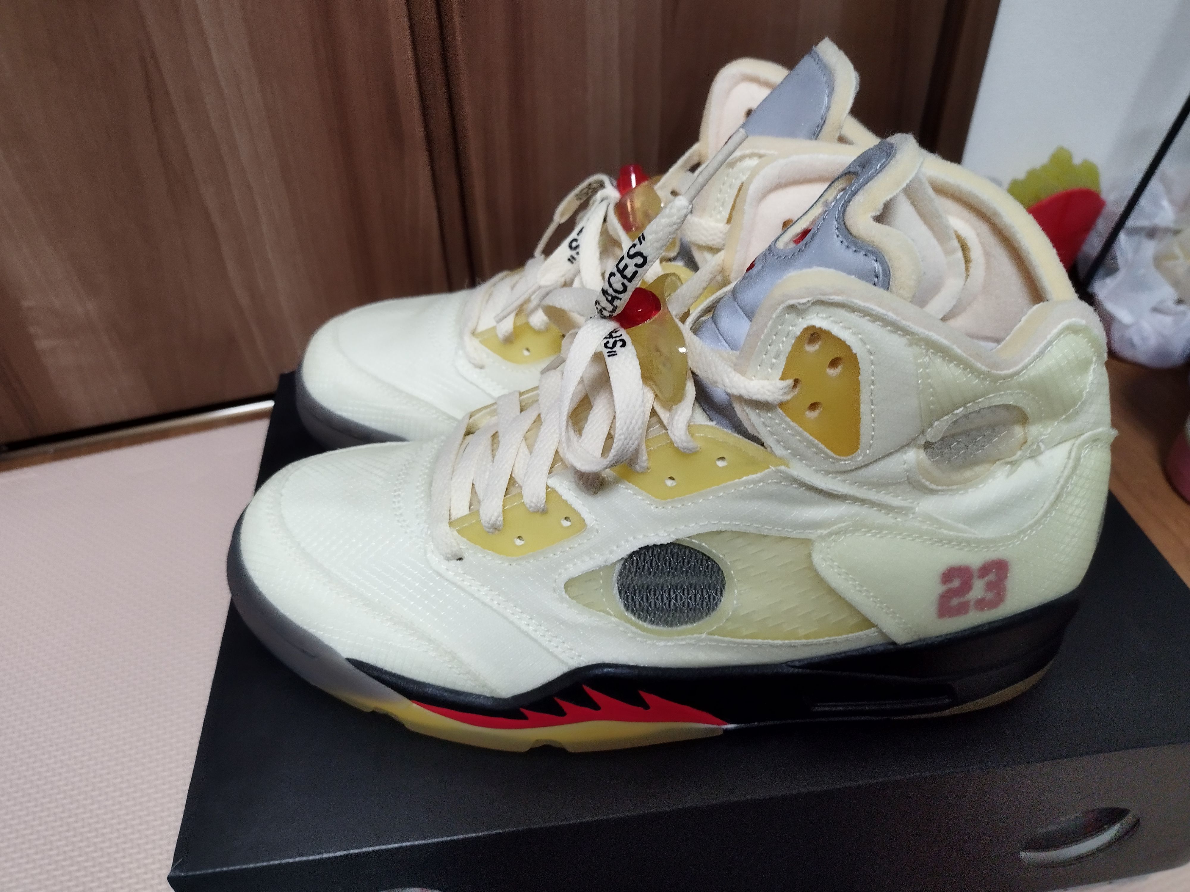 Off-White × Nike Air Jordan 5 "Sail"  