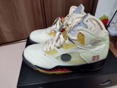 Off-White × Nike Air Jordan 5 "Sail"
