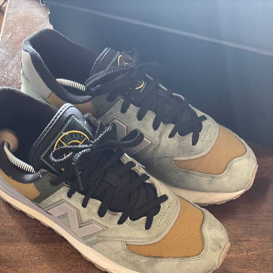 Stone Island × New Balance 574 Legacy "Green Clay"