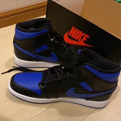 NIKE AIR JORDAN 1 MID "BLACK/BLUE"