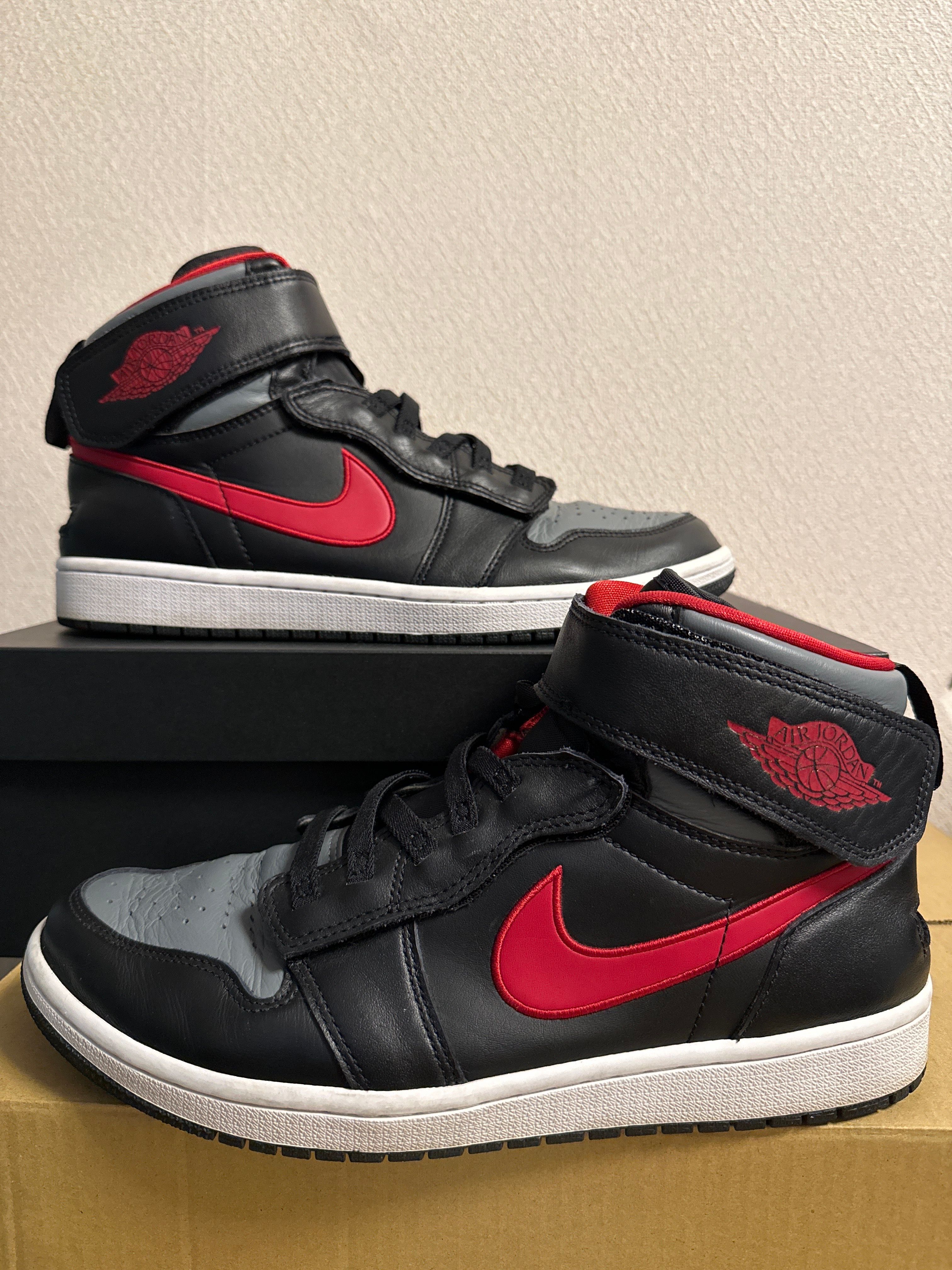 Nike Air Jordan 1 High Flyease "Black/Gym Red/Smoke Grey"