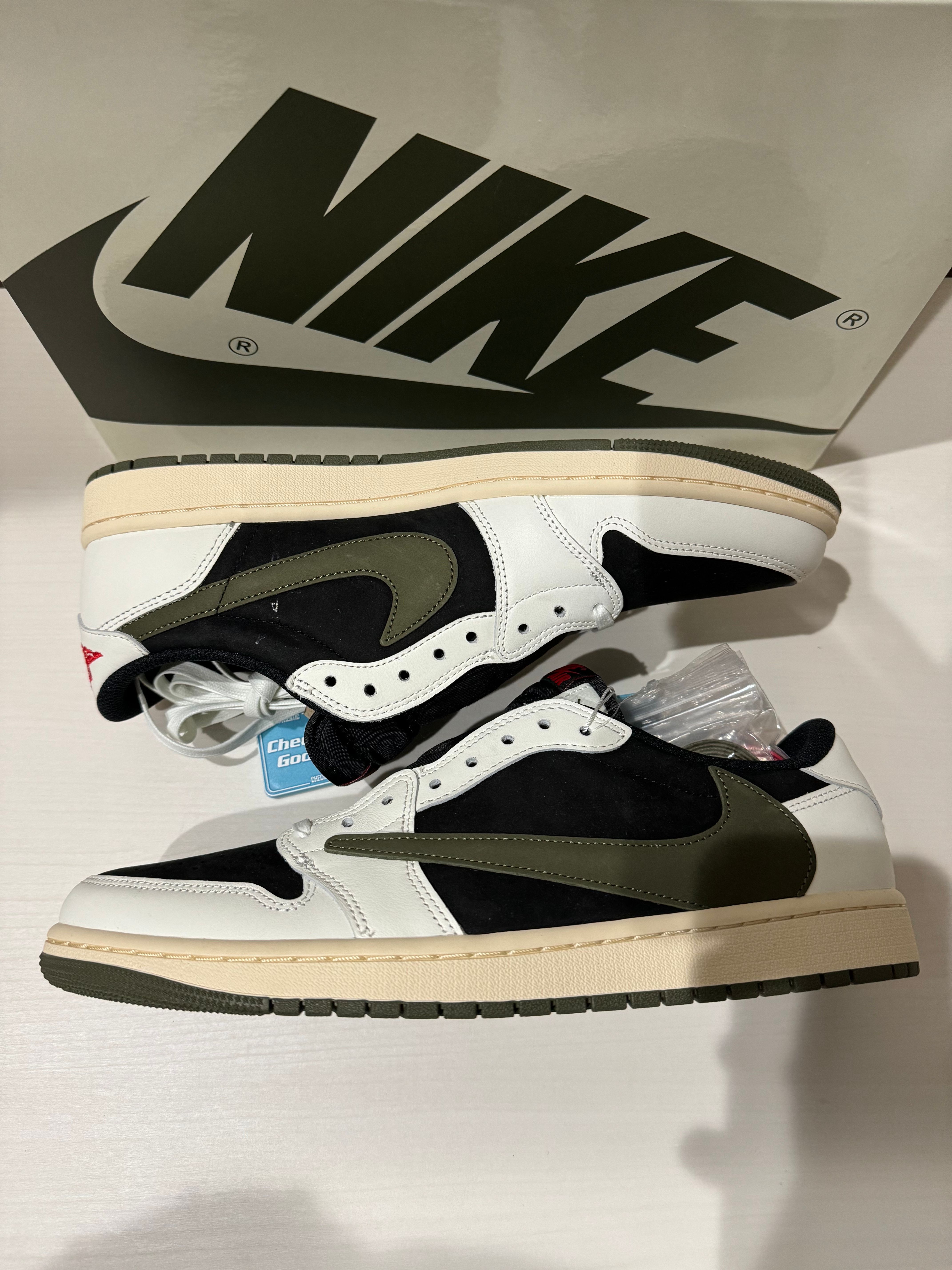 Travis Scott × Nike Women's Air Jordan 1 Low OG "Medium Olive"