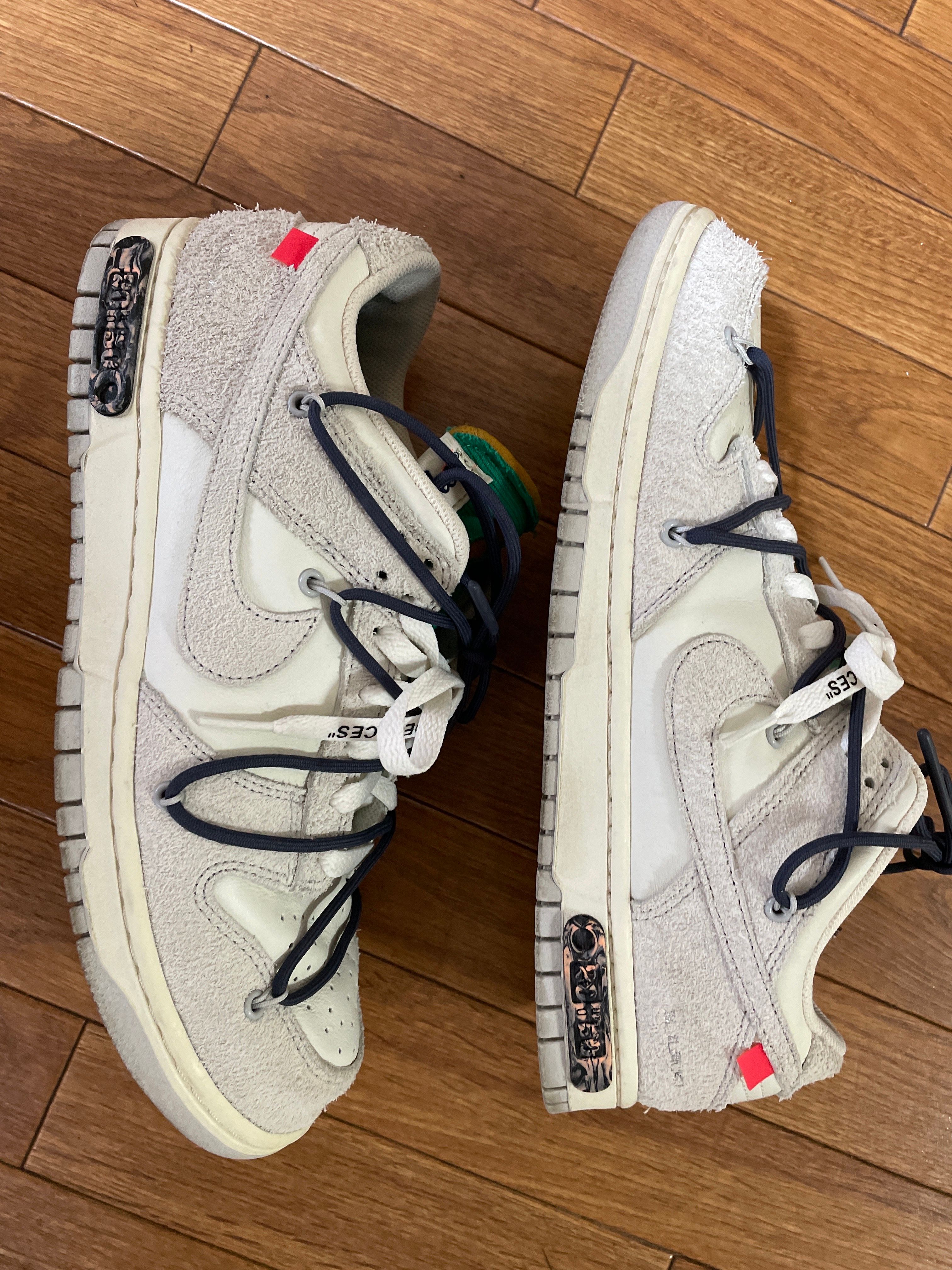 Off-White × Nike Dunk Low "Sail/Neutral Grey/Gridiron"