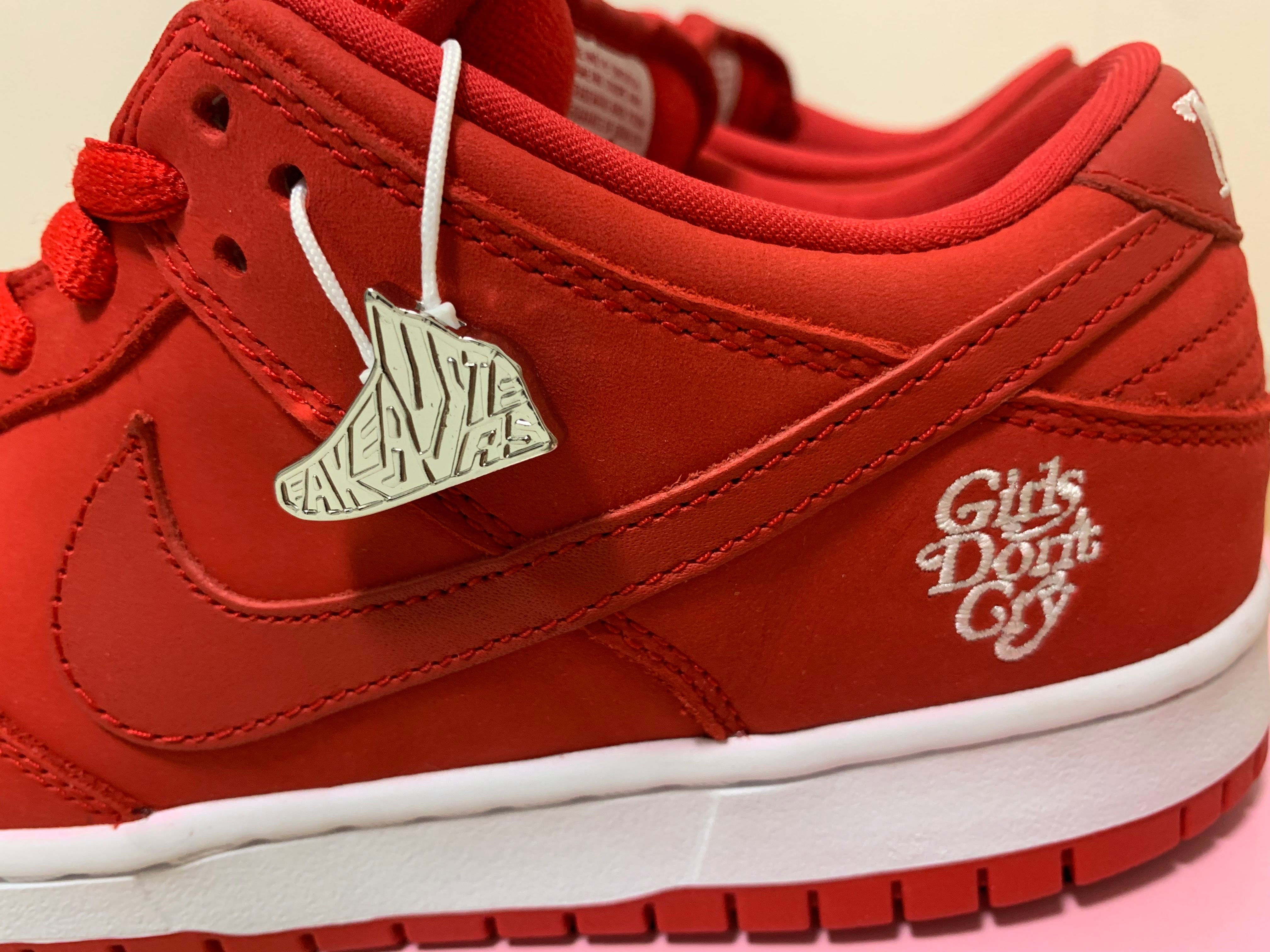 Girls Don't Cry × Nike SB Dunk Low Pro QS "Red" / VERDY