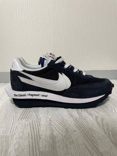 Fragment × sacai × Nike LD Waffle "Blackended Blue"
