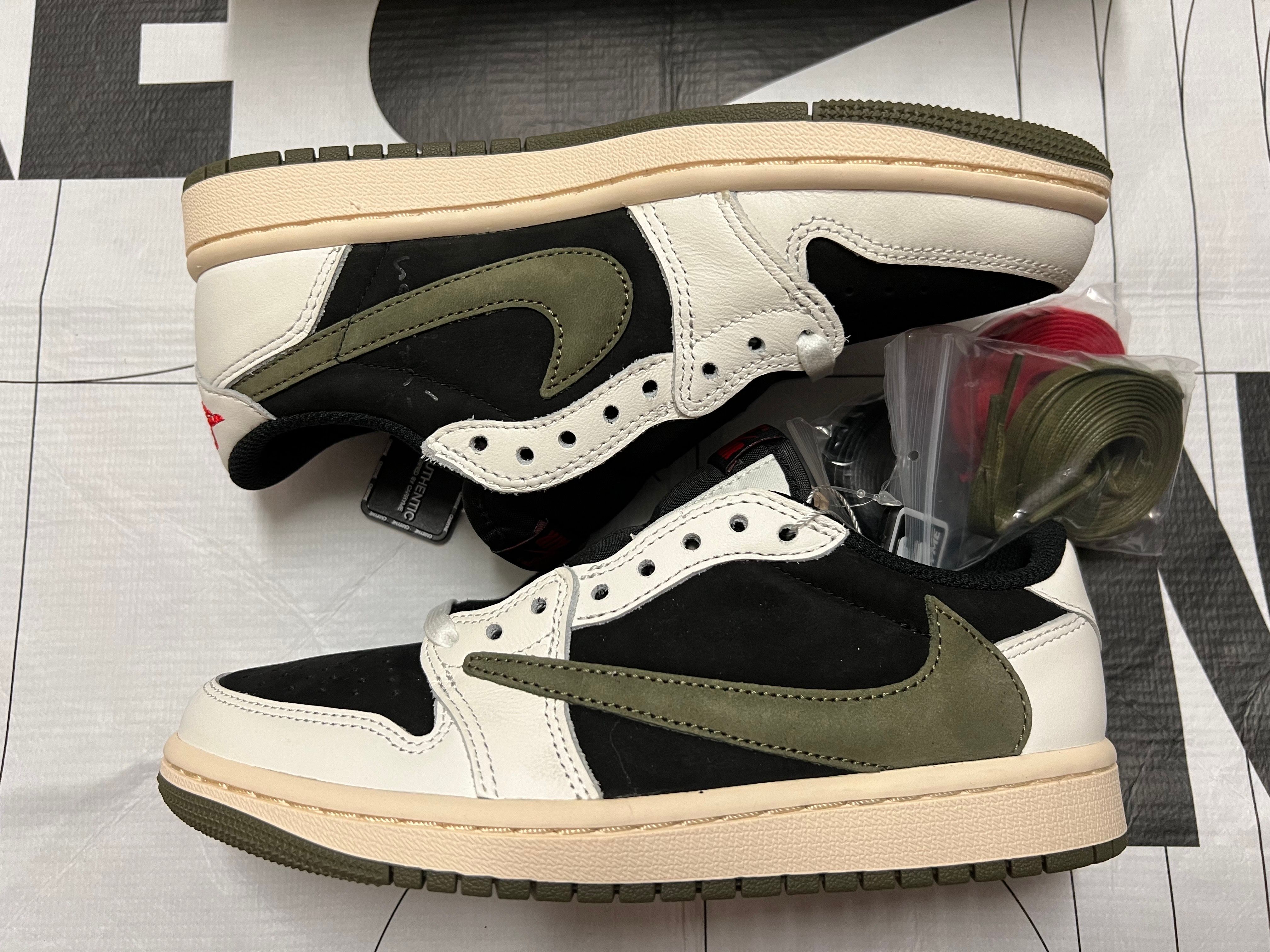 Travis Scott × Nike Women's Air Jordan 1 Low OG "Medium Olive"