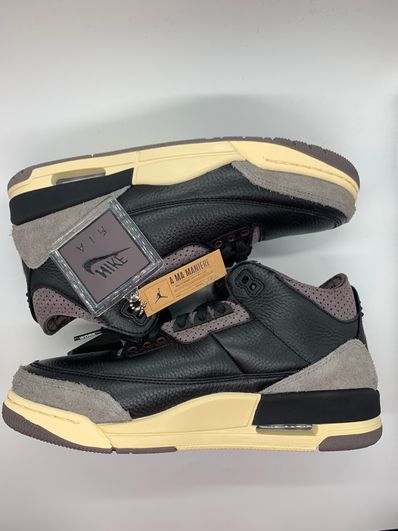 A Ma Maniere × Nike Women's Air Jordan 3 Retro OG SP "Black and Flat Pewter/WYWS"