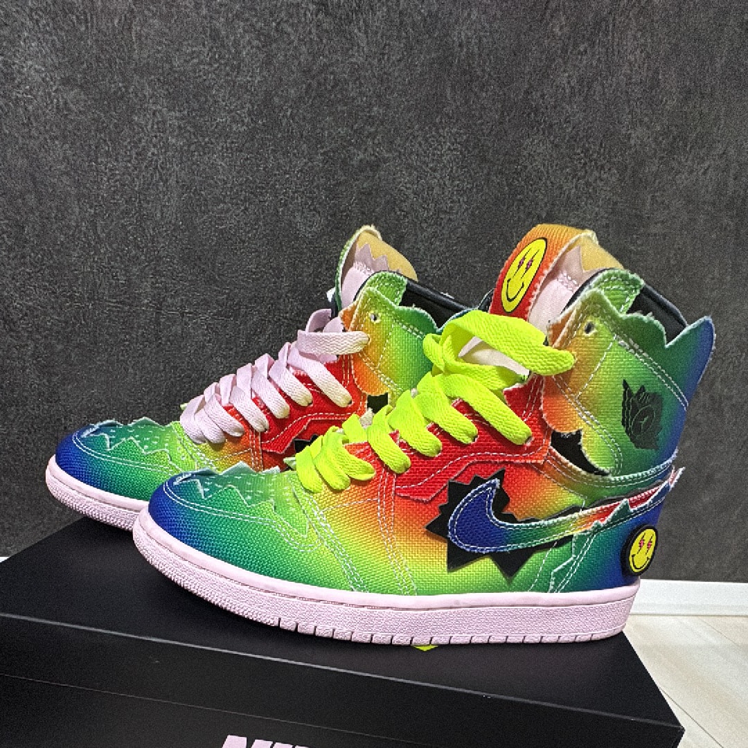 J Balvin × Nike Air Jordan 1 High OG "Rainbow"