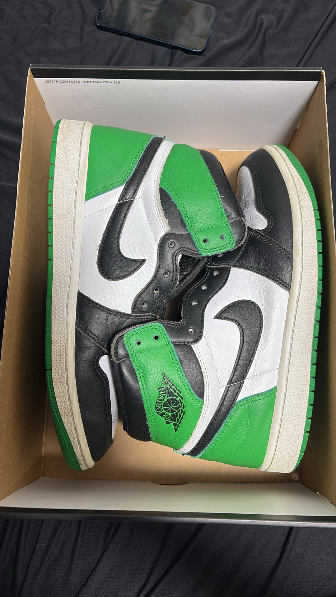 Nike Air Jordan 1 Retro High OG "Celtics/Black and Lucky Green" (2023)