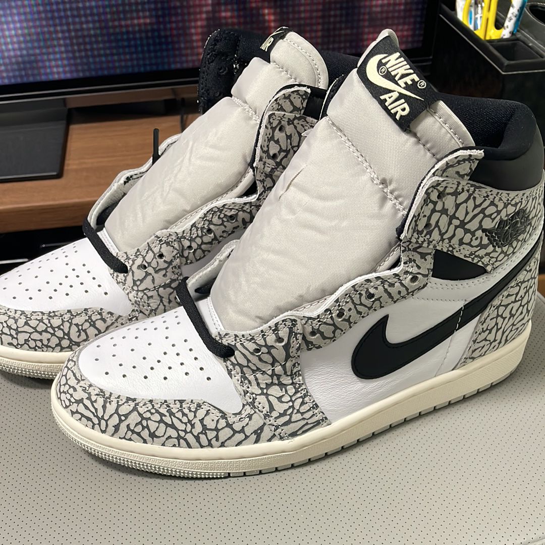 Nike Air Jordan 1 High OG "White Cement/Safari"