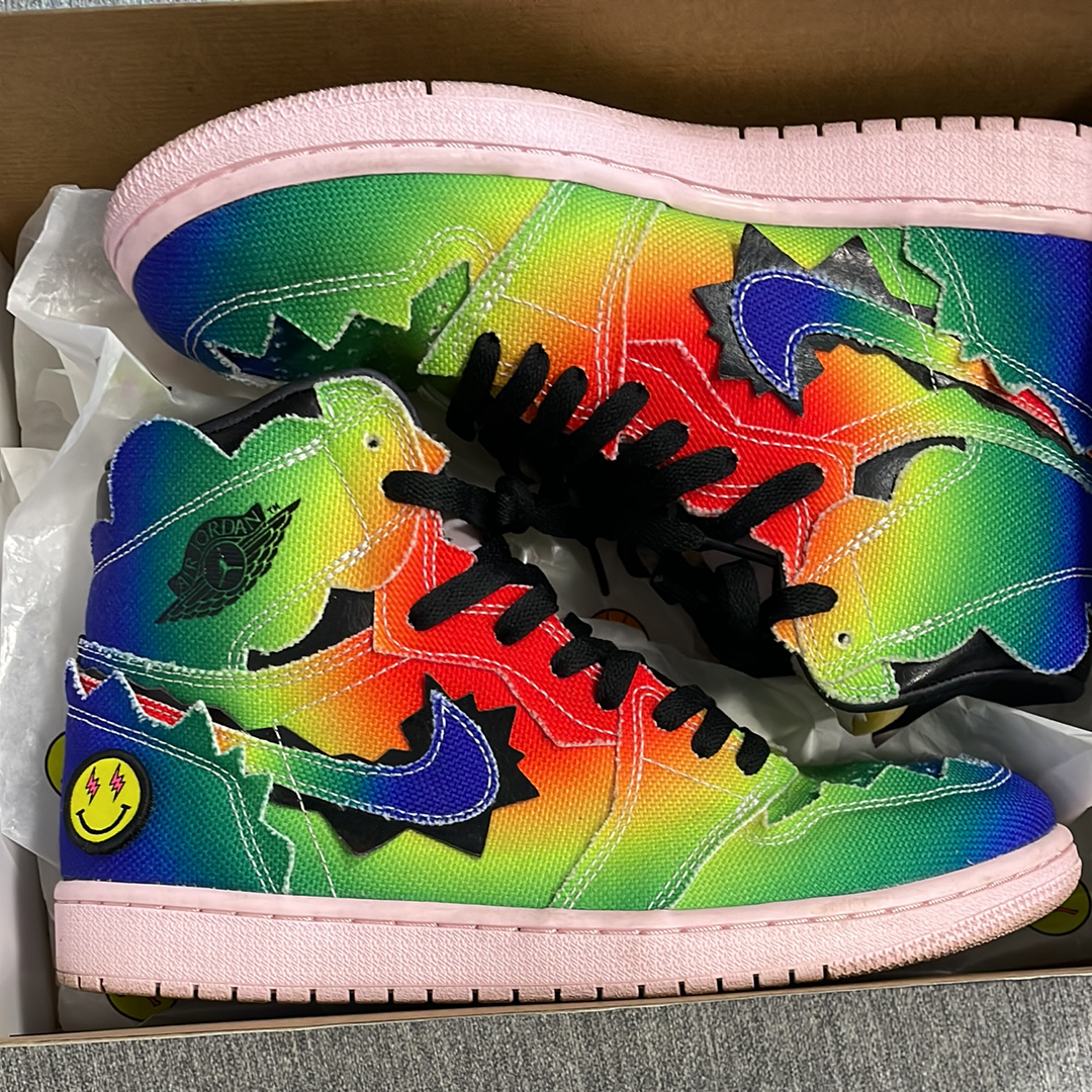 J Balvin × Nike Air Jordan 1 High OG "Rainbow"