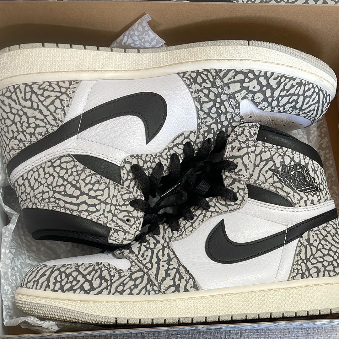 Nike Air Jordan 1 High OG "White Cement/Safari"