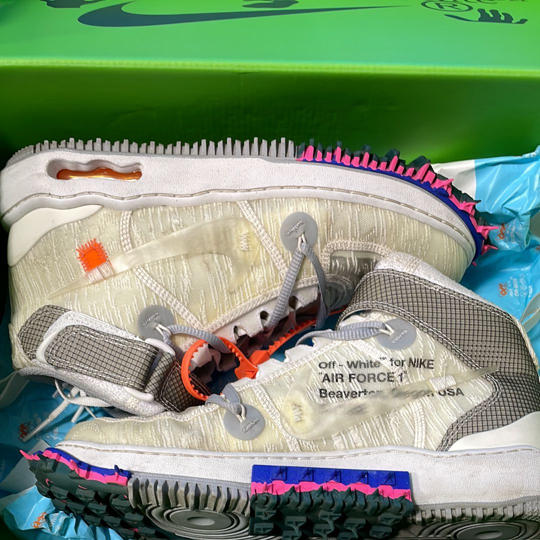 Off-White × Nike Air Force 1 Mid "White"