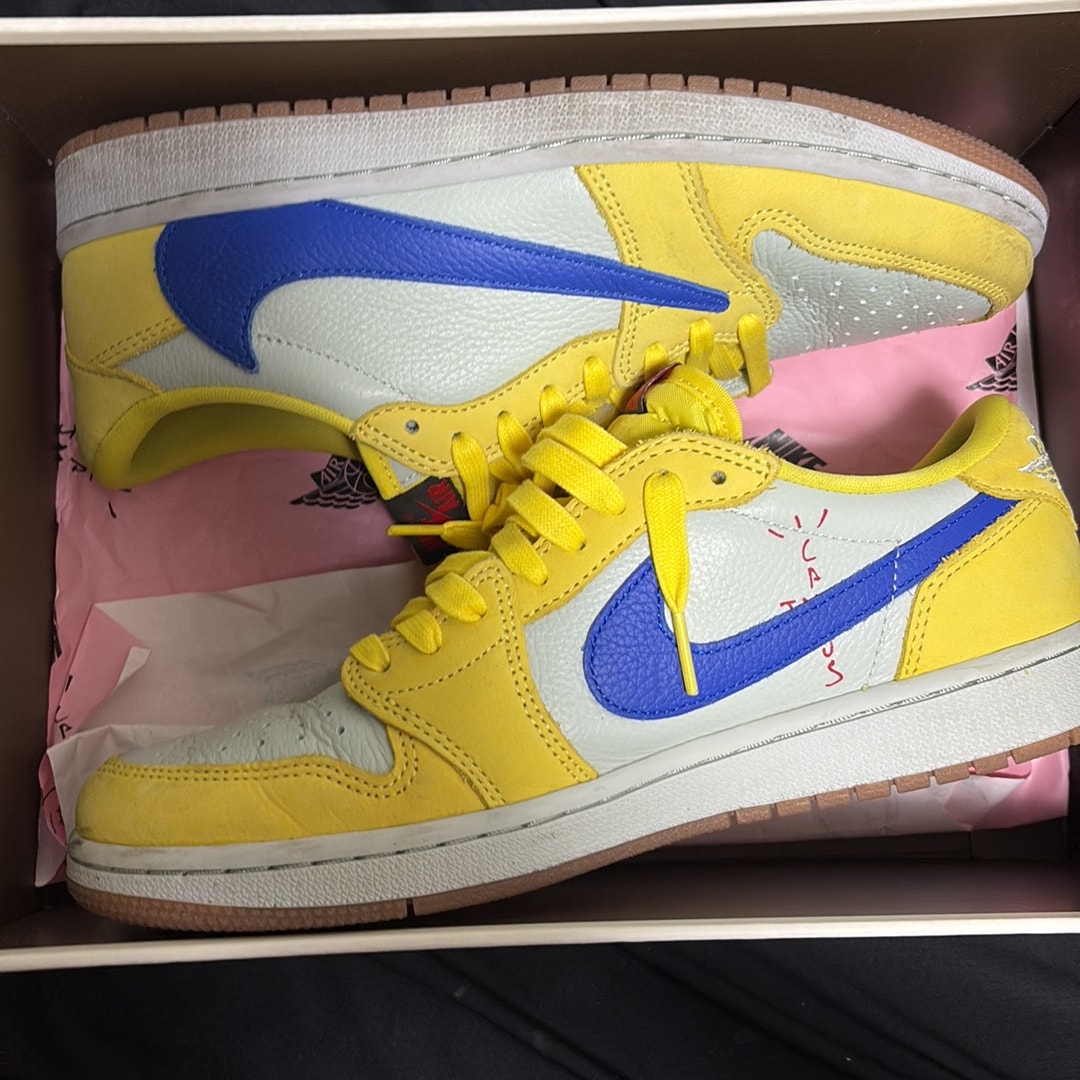Travis Scott × Nike Women's Air Jordan 1 Retro Low OG "Canary"