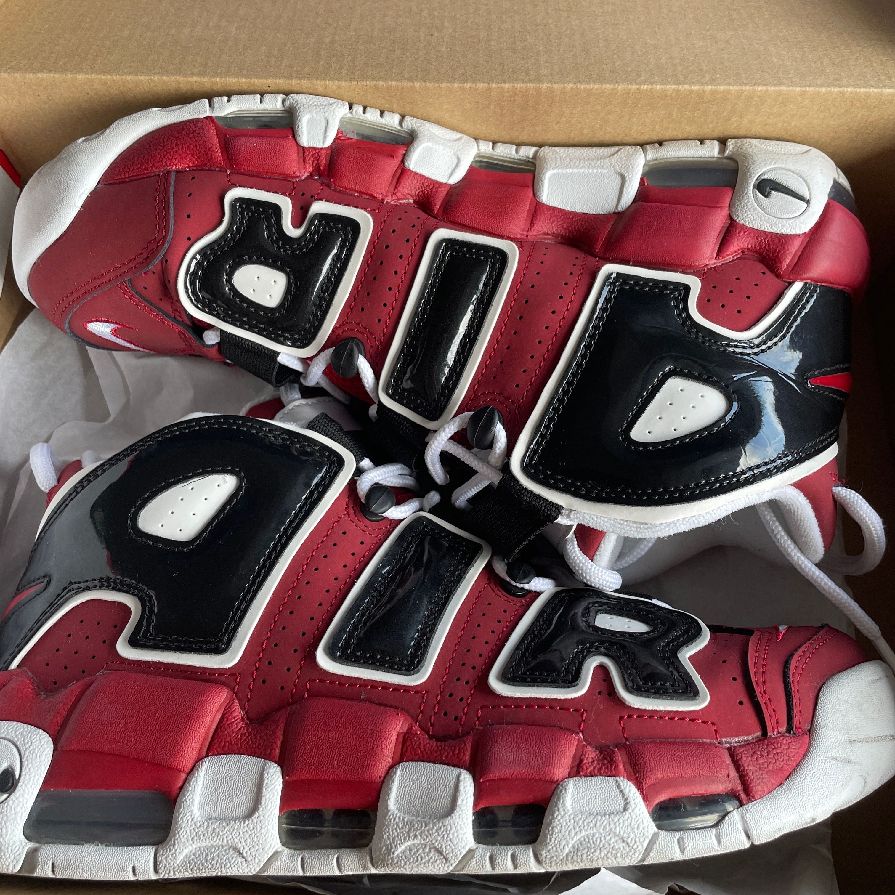 Nike Air More Uptempo ’96 "Black and Varsity Red" (2021)