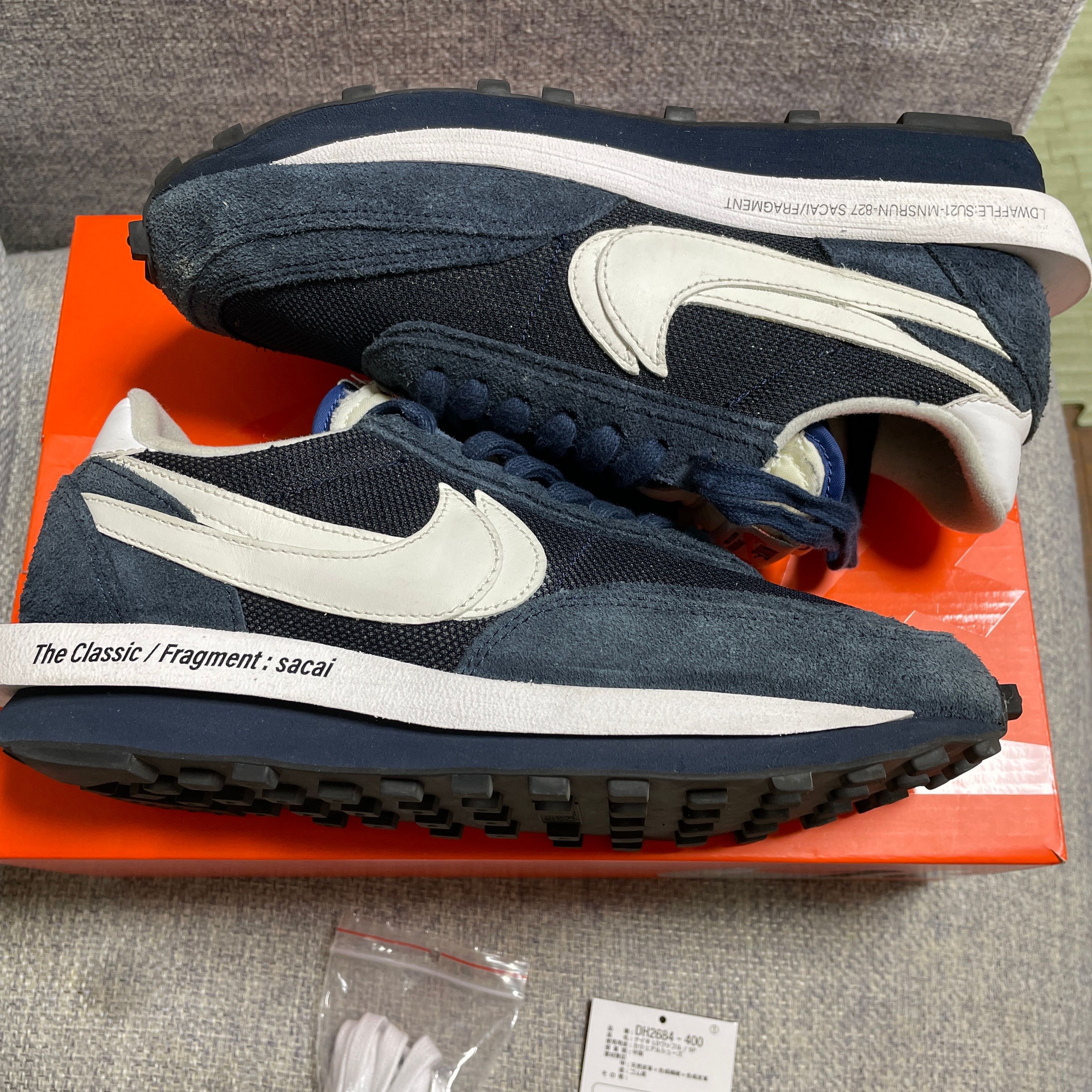 Fragment × sacai × Nike LD Waffle "Blackended Blue"