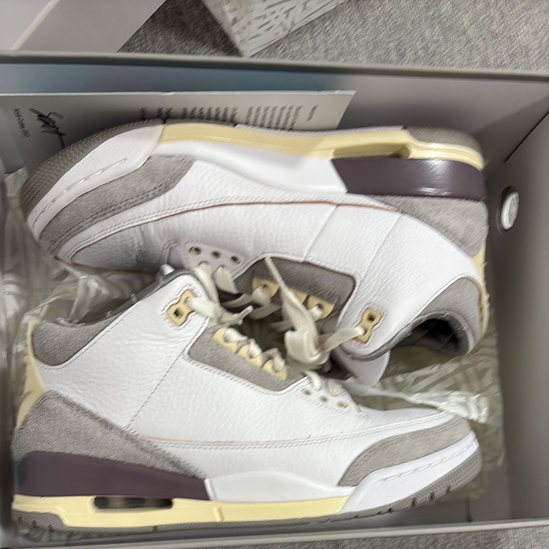 A Ma Maniere × Nike Women's Air Jordan 3 Retro SP "White/Medium Grey Violet Ore"