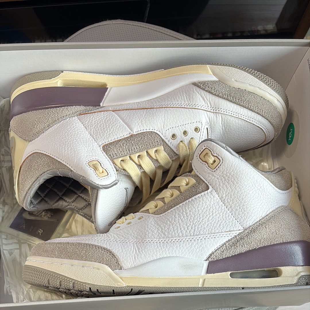 A Ma Maniere × Nike Women's Air Jordan 3 Retro SP "White/Medium Grey Violet Ore"