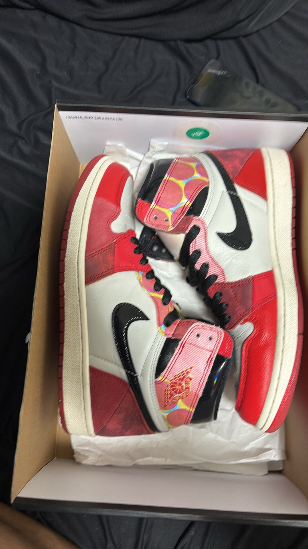Spider-Man × Nike Air Jordan 1 Retro High OG SP "Spider-Man: Across the Spider-Verse/University Red"