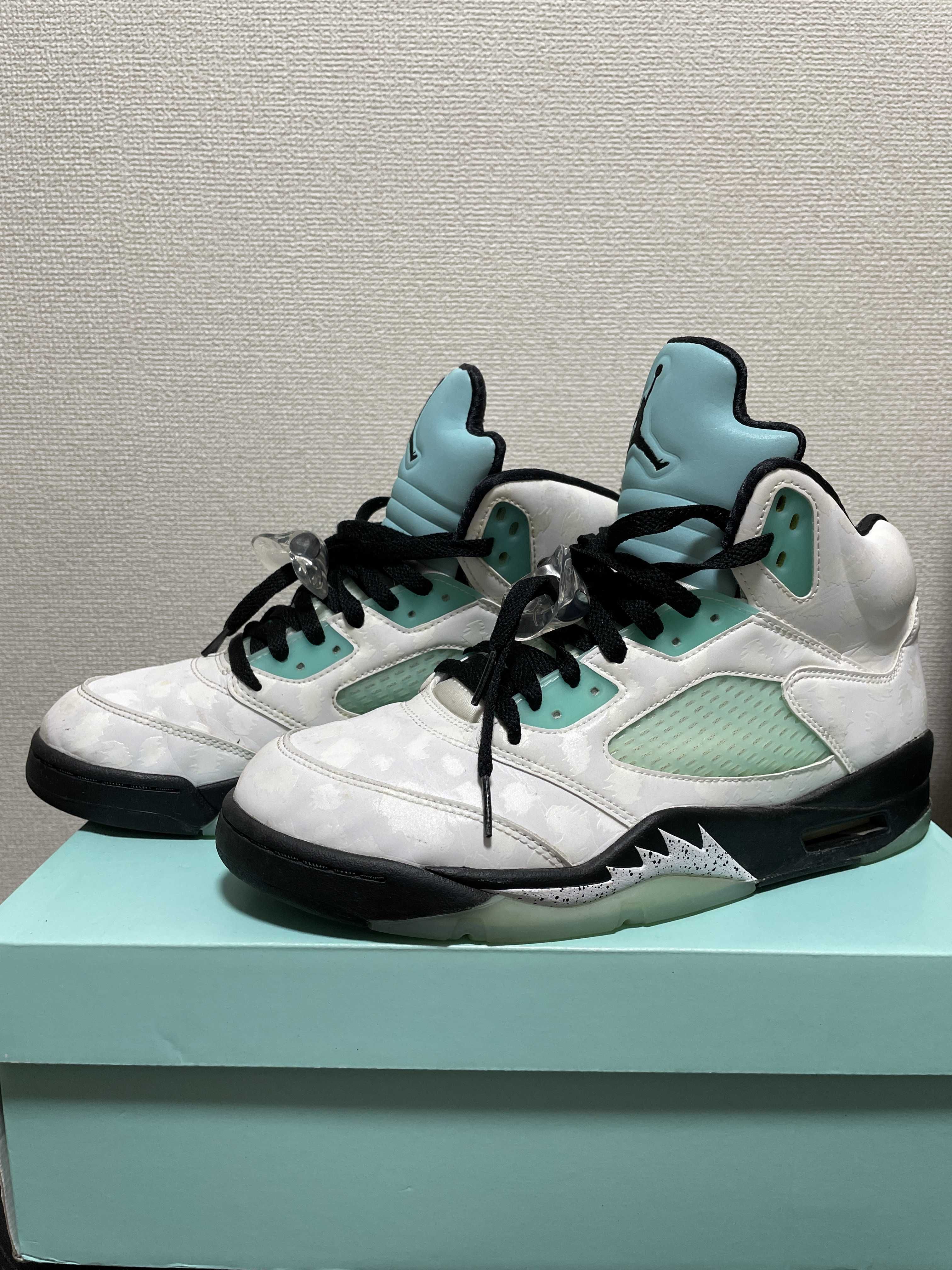 Nike Air Jordan 5 "White/Black/Island Green"
