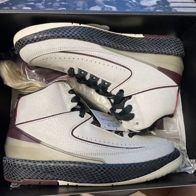 A Ma Maniere × Nike Air Jordan 2 "Airness/Sail and Burgundy"